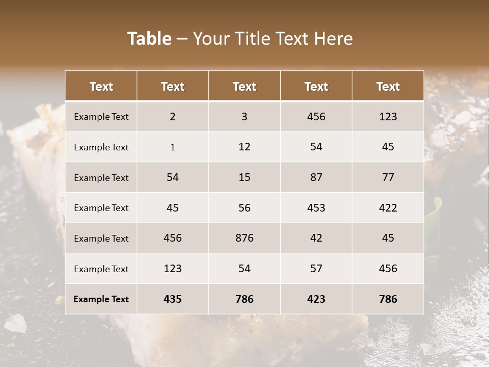 Fresh Iron Pan Orange PowerPoint Template