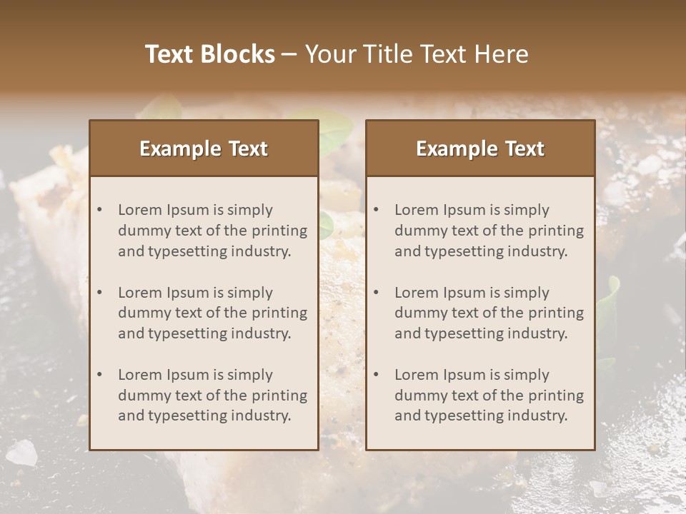 Fresh Iron Pan Orange PowerPoint Template