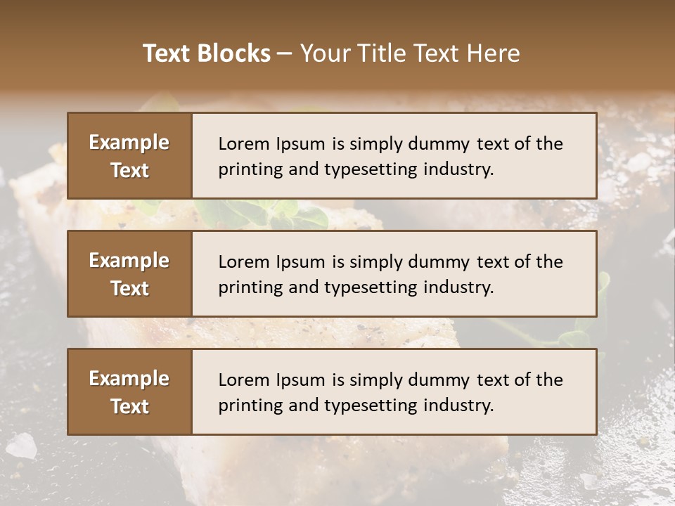 Fresh Iron Pan Orange PowerPoint Template