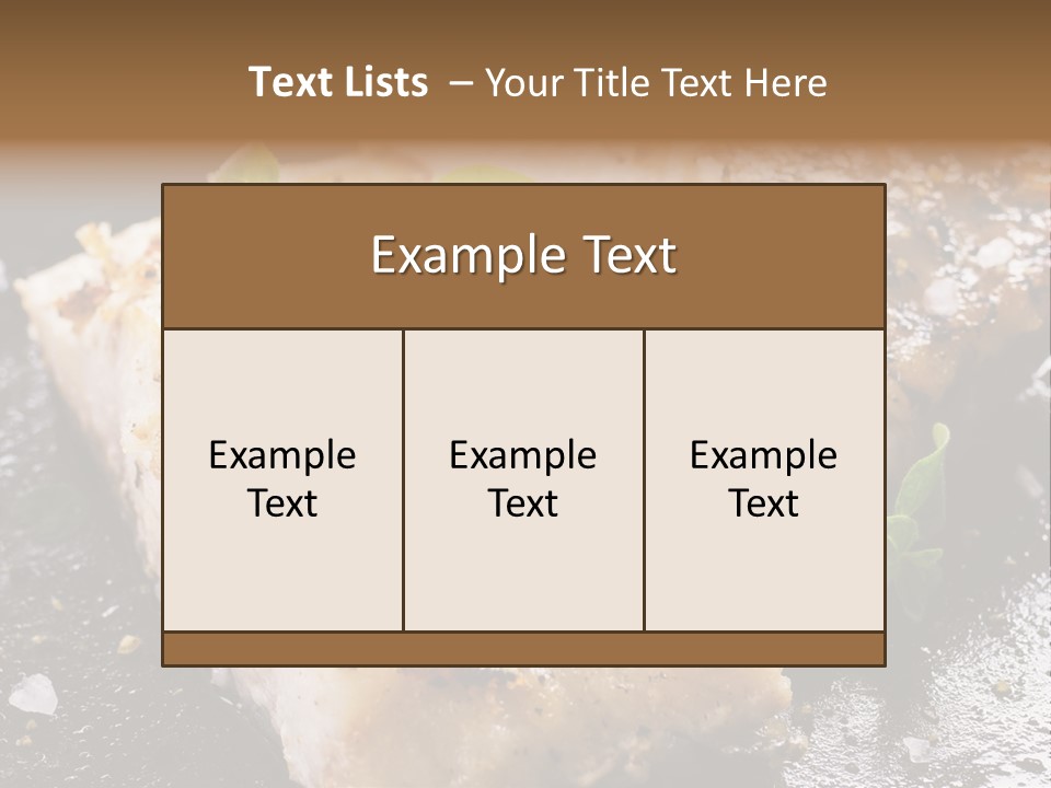 Fresh Iron Pan Orange PowerPoint Template