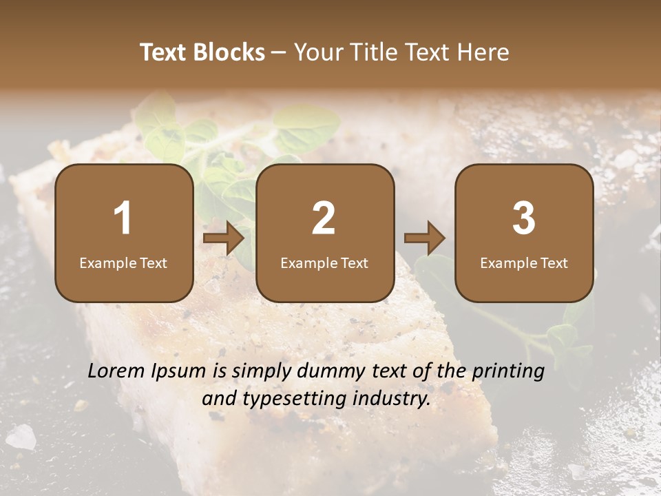 Fresh Iron Pan Orange PowerPoint Template