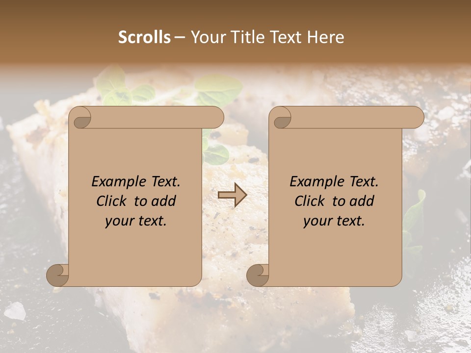 Fresh Iron Pan Orange PowerPoint Template