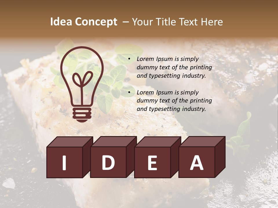 Fresh Iron Pan Orange PowerPoint Template