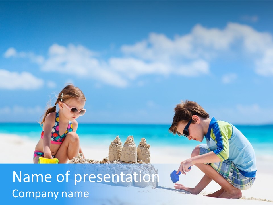 Summer Young Sister PowerPoint Template