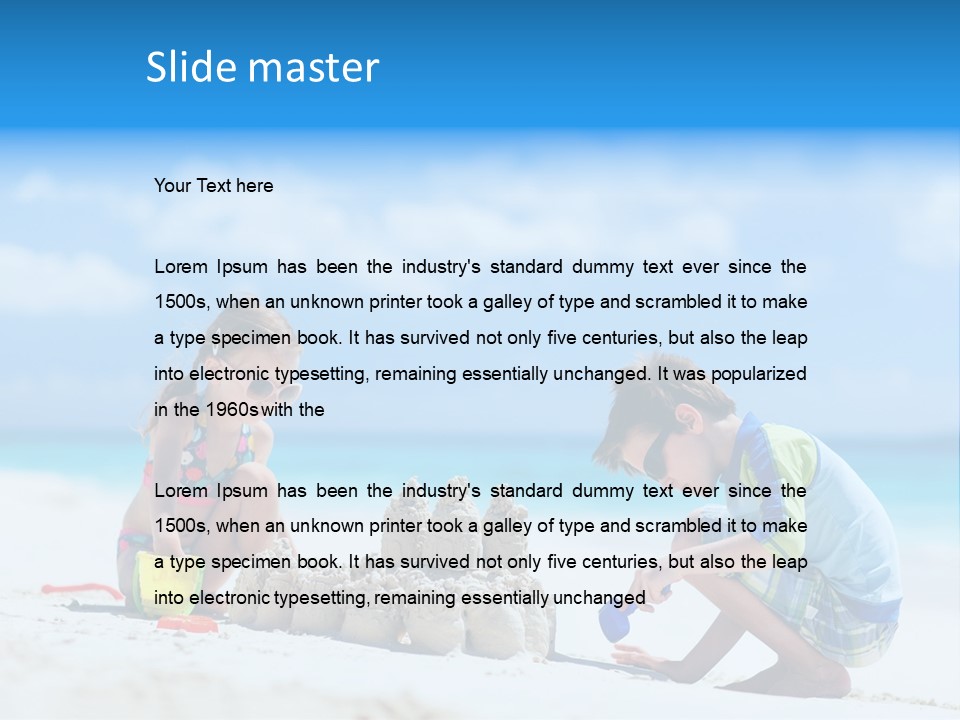 Summer Young Sister PowerPoint Template