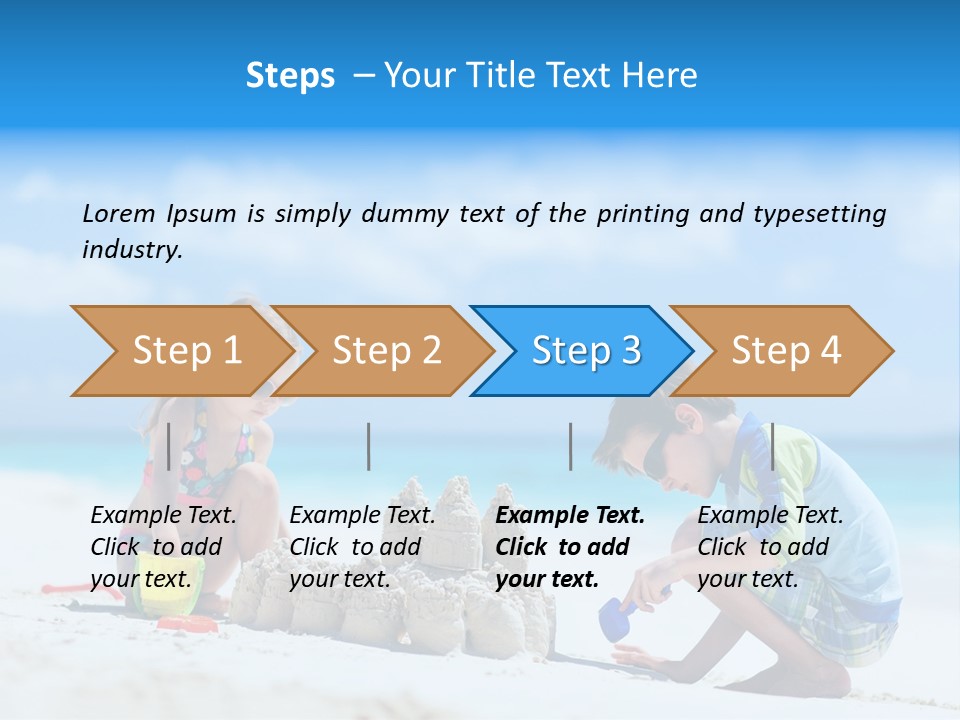 Summer Young Sister PowerPoint Template