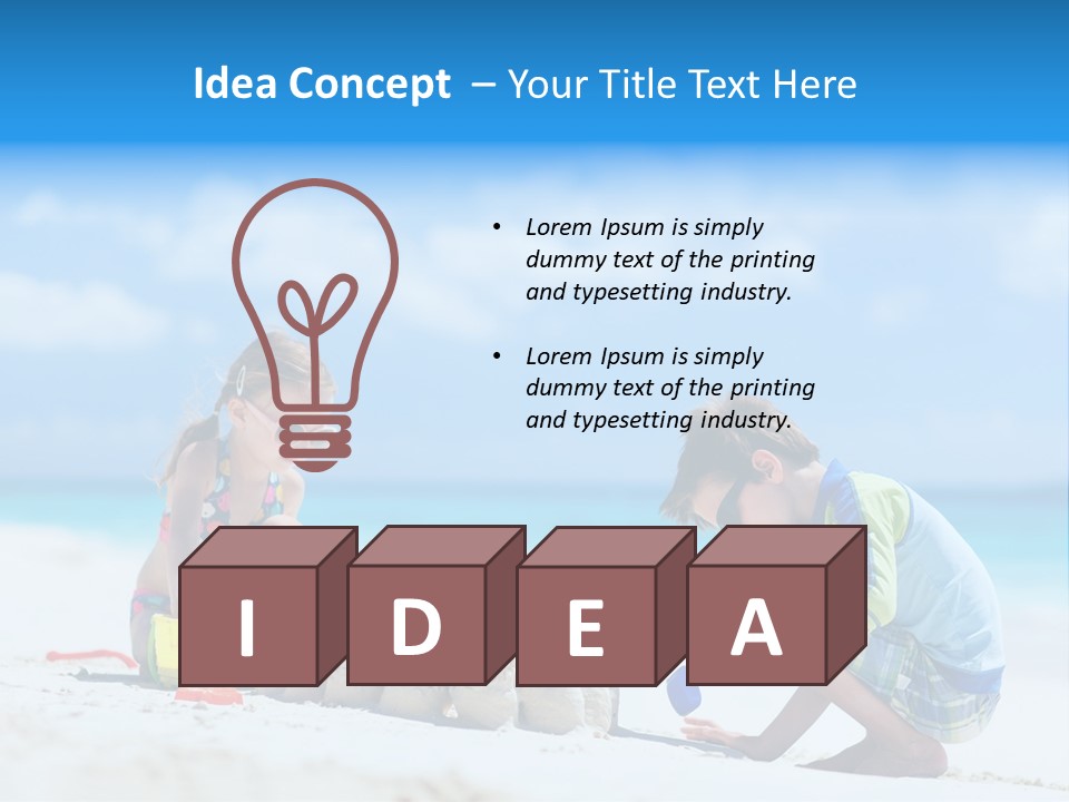 Summer Young Sister PowerPoint Template