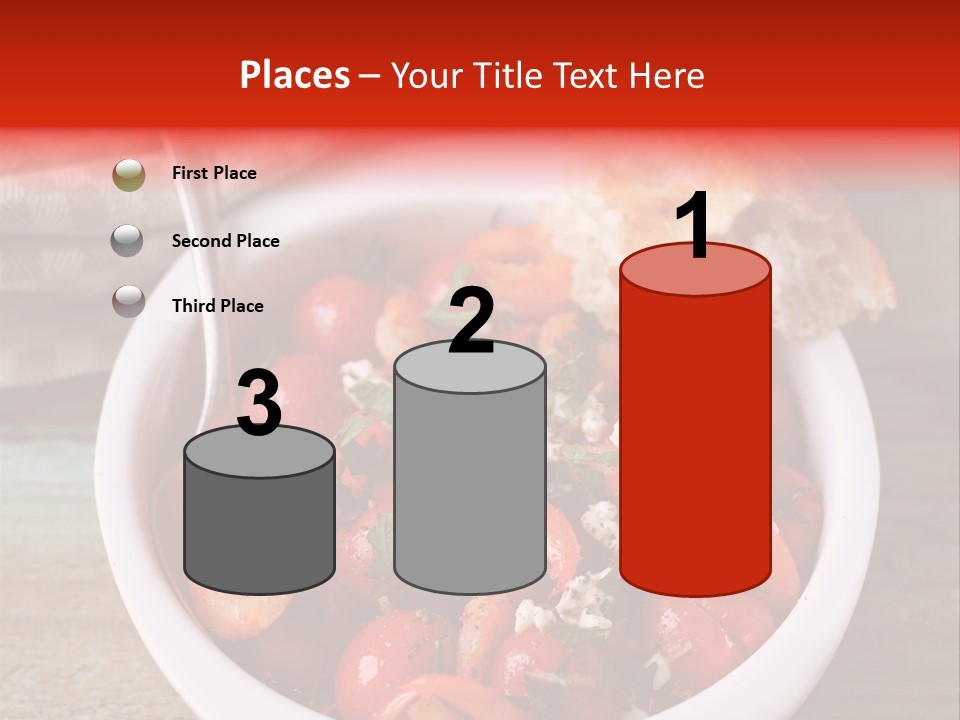 Vegetarian Healthy Red PowerPoint Template