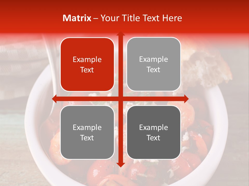 Vegetarian Healthy Red PowerPoint Template