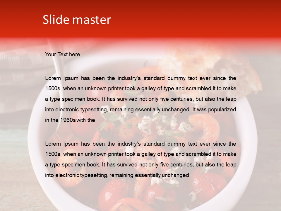 Vegetarian Healthy Red PowerPoint Template