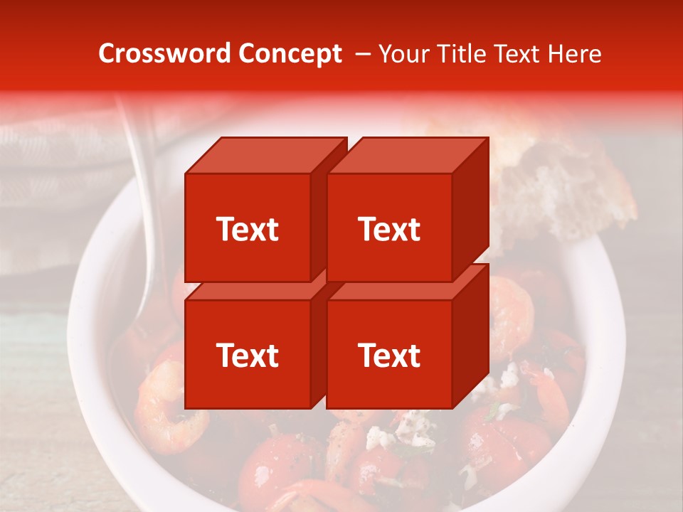 Vegetarian Healthy Red PowerPoint Template