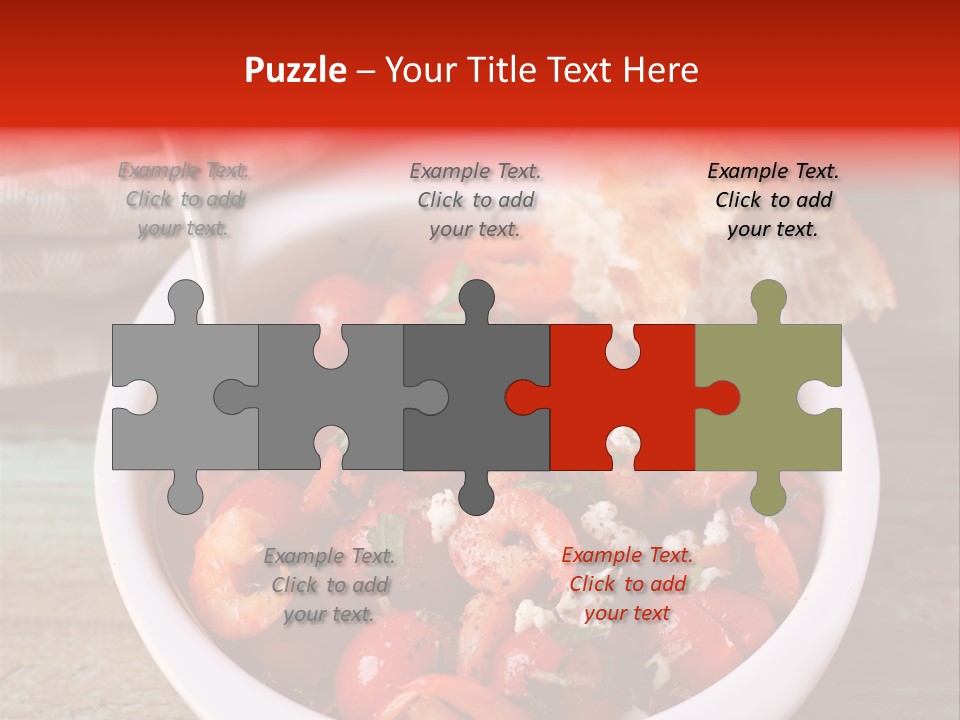 Vegetarian Healthy Red PowerPoint Template