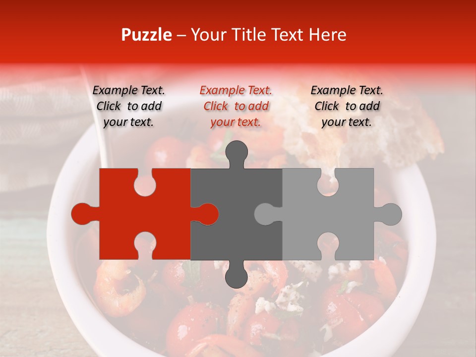 Vegetarian Healthy Red PowerPoint Template