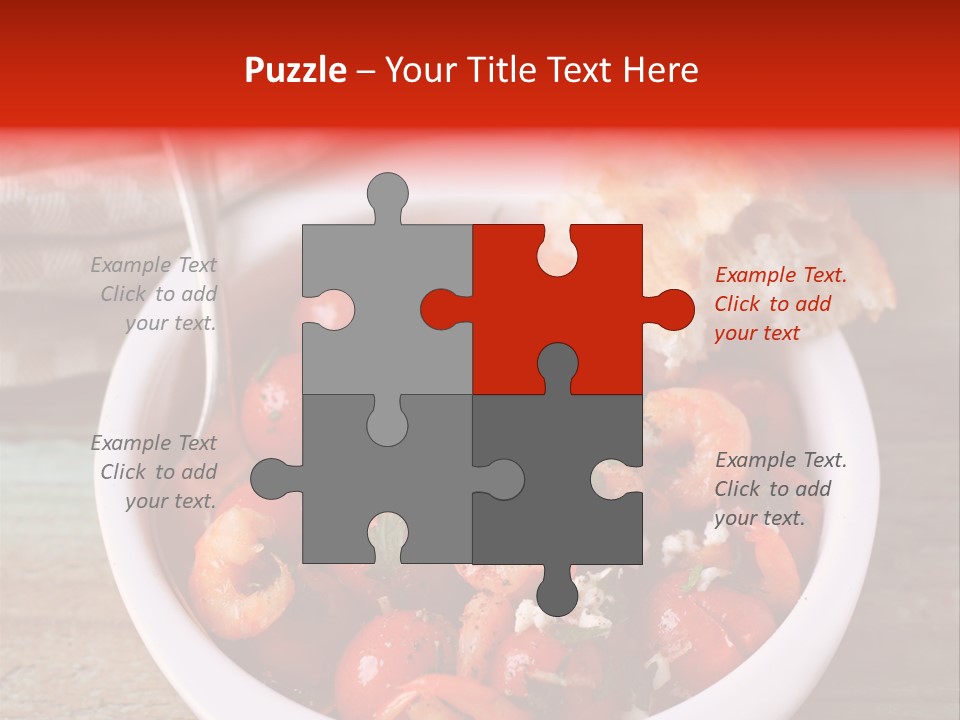 Vegetarian Healthy Red PowerPoint Template