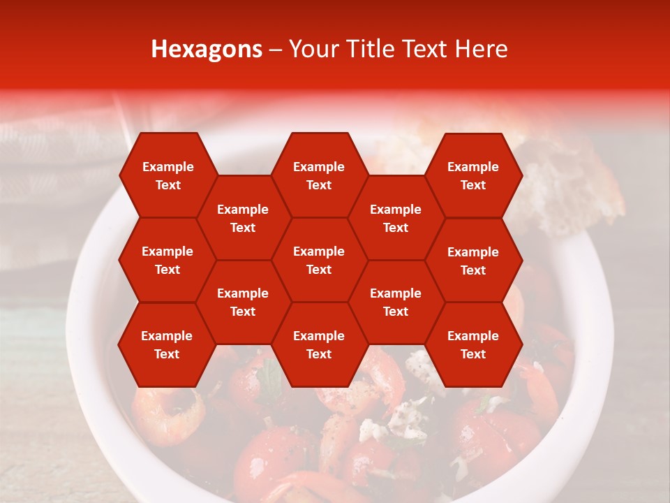 Vegetarian Healthy Red PowerPoint Template