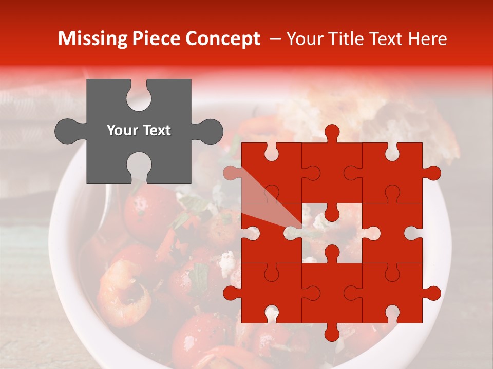 Vegetarian Healthy Red PowerPoint Template