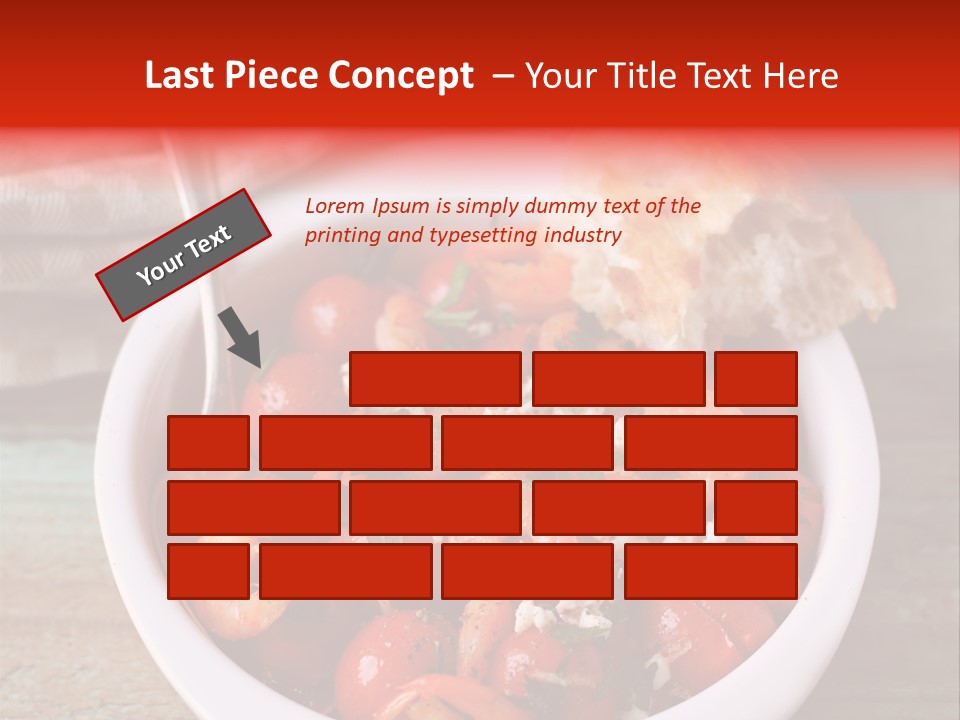 Vegetarian Healthy Red PowerPoint Template