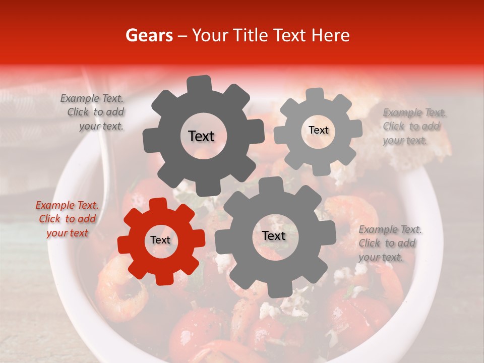 Vegetarian Healthy Red PowerPoint Template