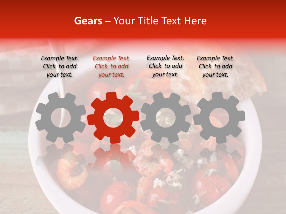 Vegetarian Healthy Red PowerPoint Template