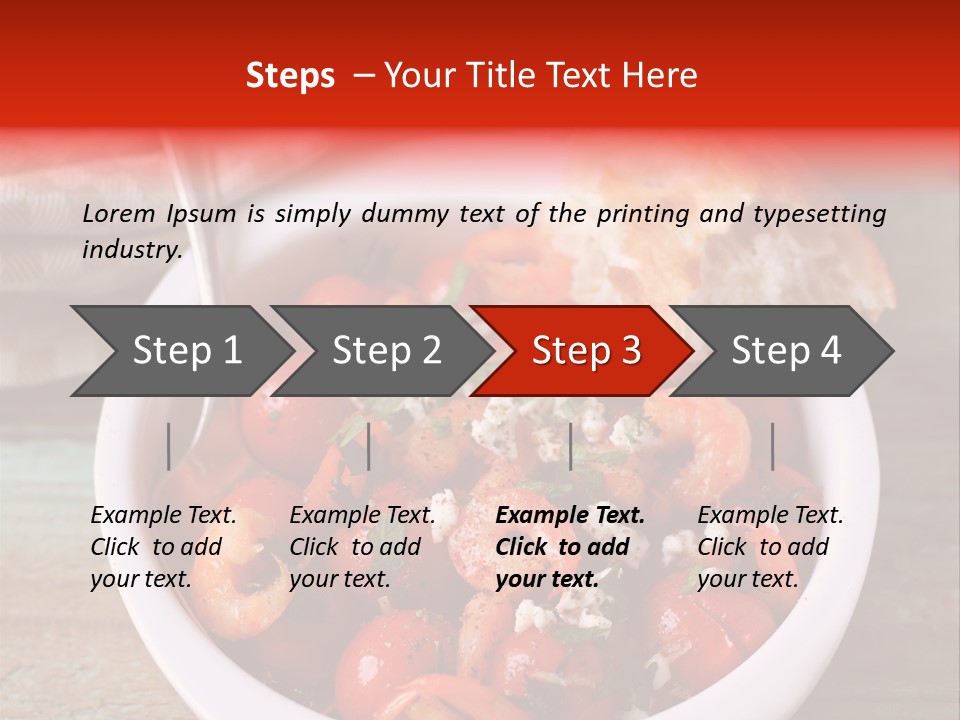 Vegetarian Healthy Red PowerPoint Template