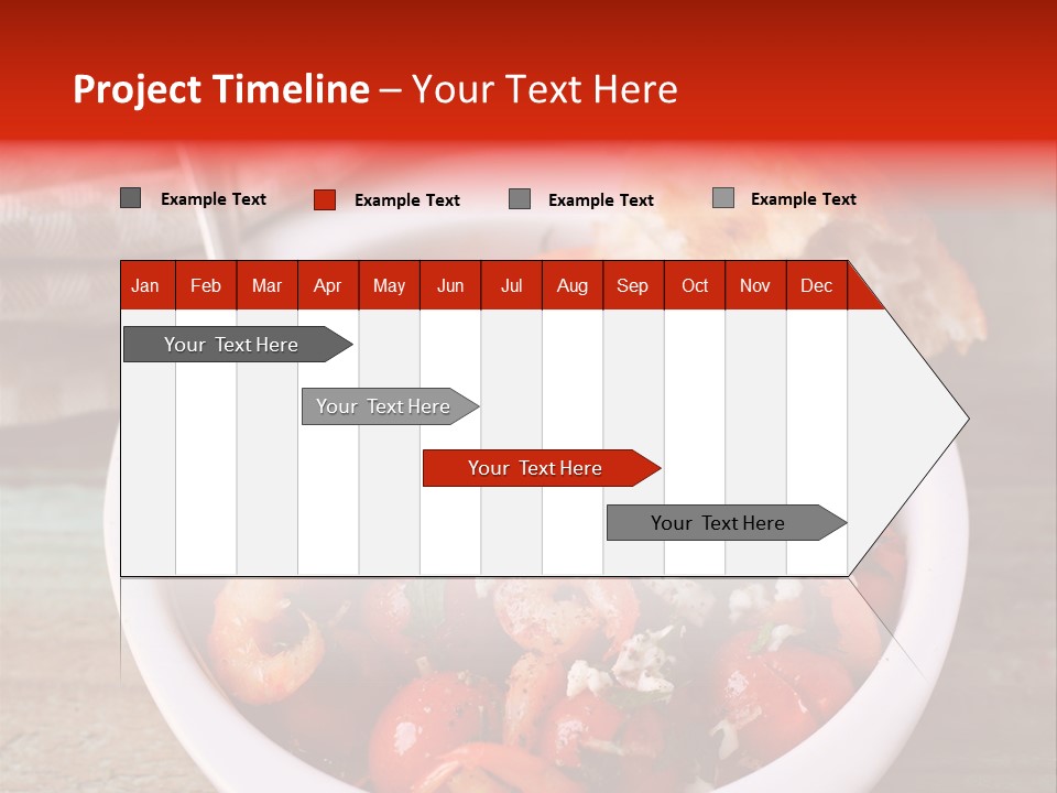 Vegetarian Healthy Red PowerPoint Template