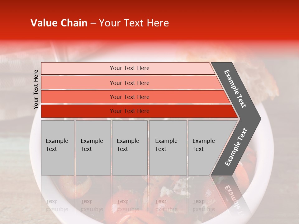 Vegetarian Healthy Red PowerPoint Template