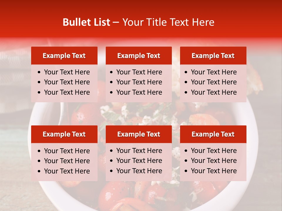 Vegetarian Healthy Red PowerPoint Template