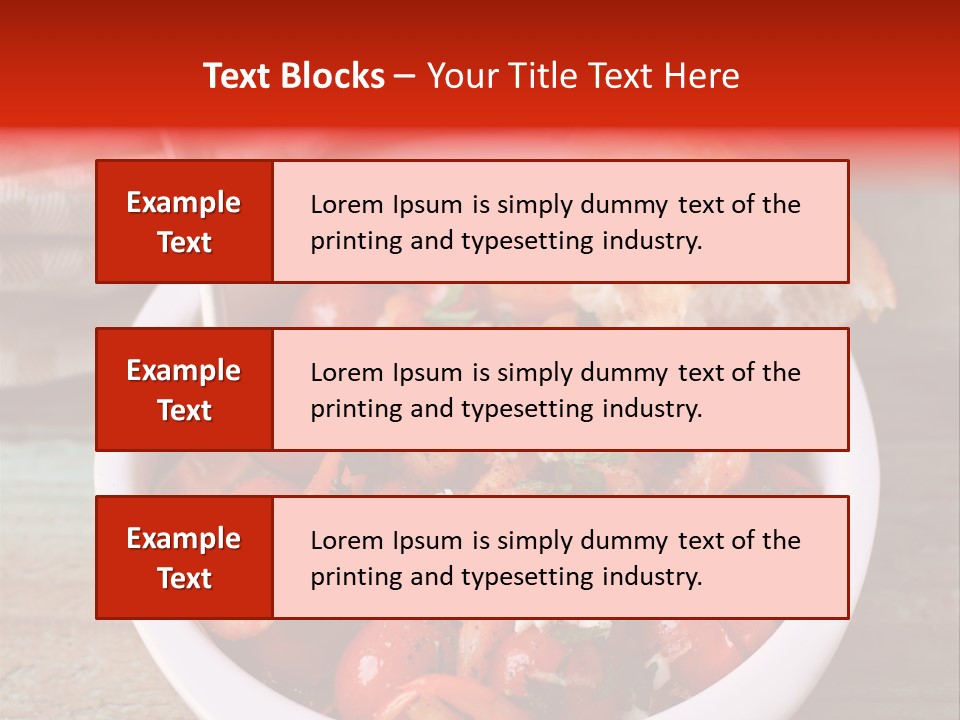 Vegetarian Healthy Red PowerPoint Template