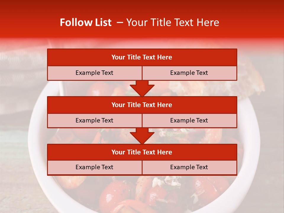 Vegetarian Healthy Red PowerPoint Template