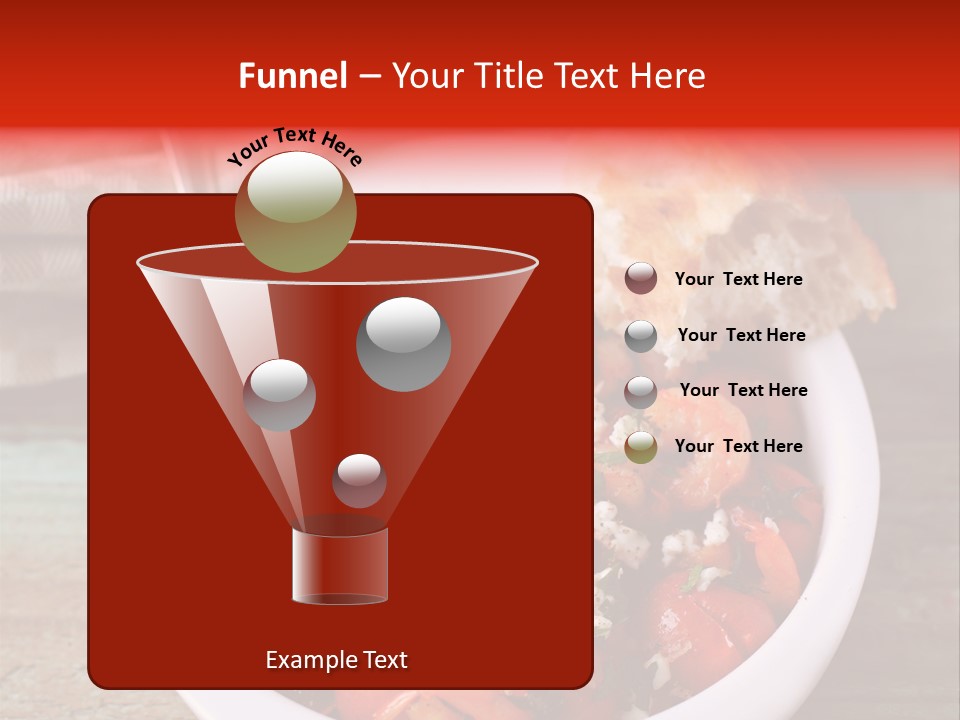 Vegetarian Healthy Red PowerPoint Template