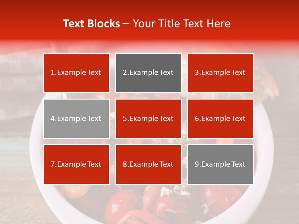 Vegetarian Healthy Red PowerPoint Template