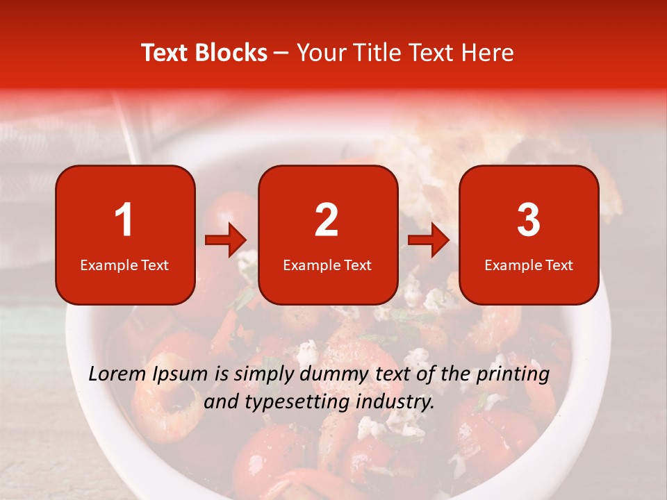 Vegetarian Healthy Red PowerPoint Template