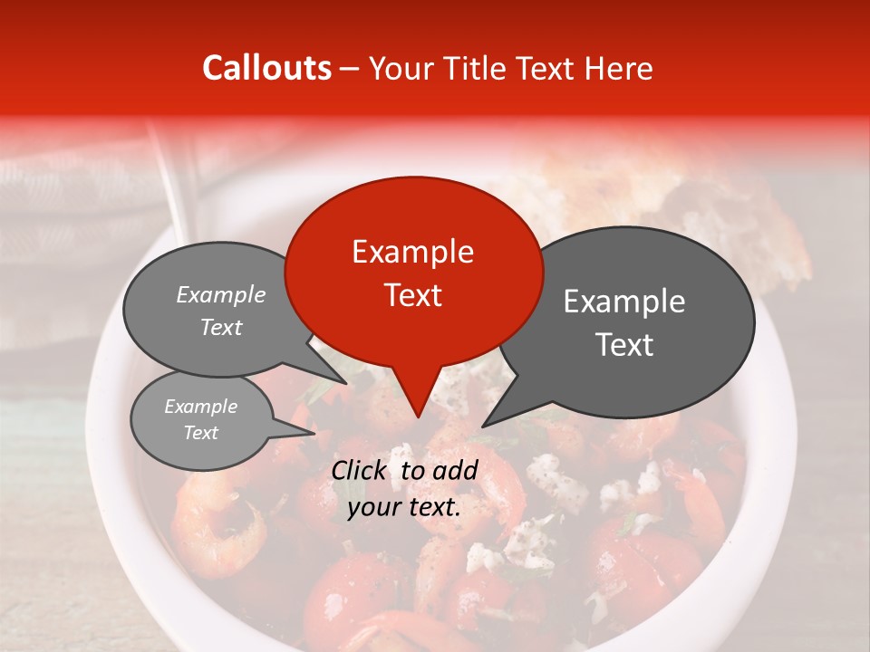 Vegetarian Healthy Red PowerPoint Template