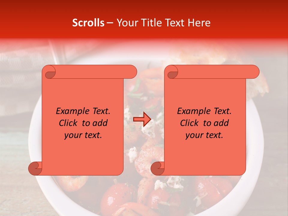 Vegetarian Healthy Red PowerPoint Template