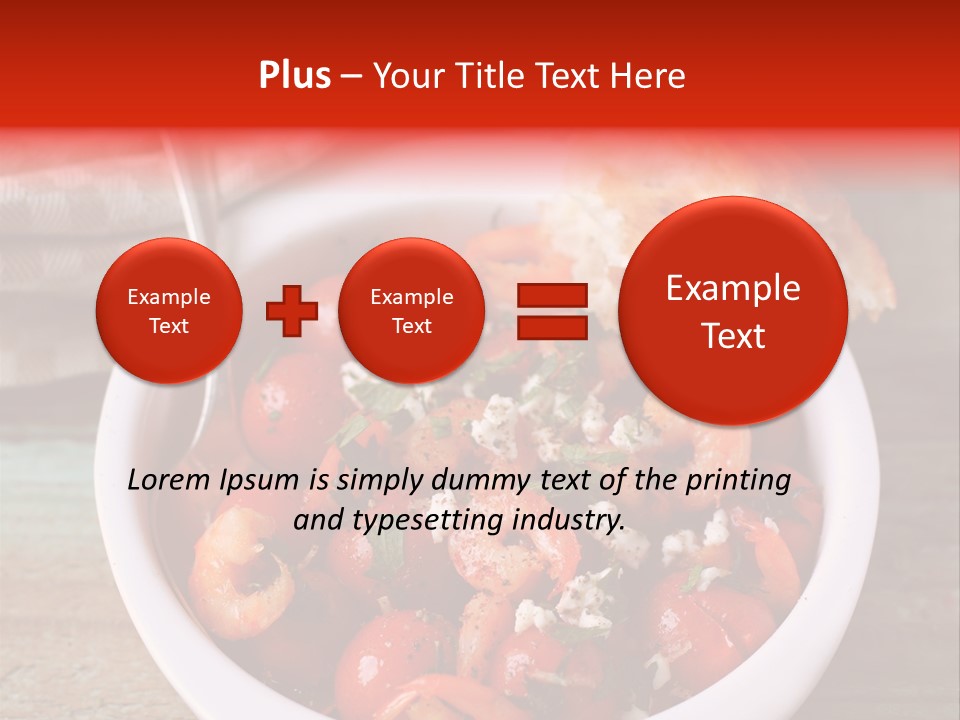 Vegetarian Healthy Red PowerPoint Template