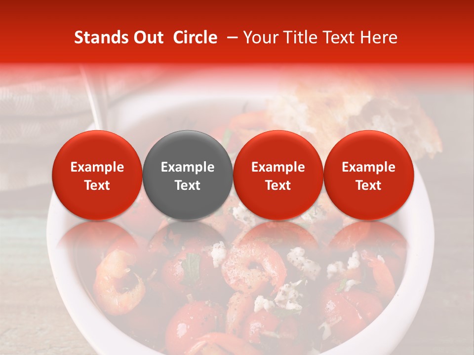 Vegetarian Healthy Red PowerPoint Template