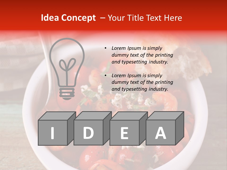 Vegetarian Healthy Red PowerPoint Template