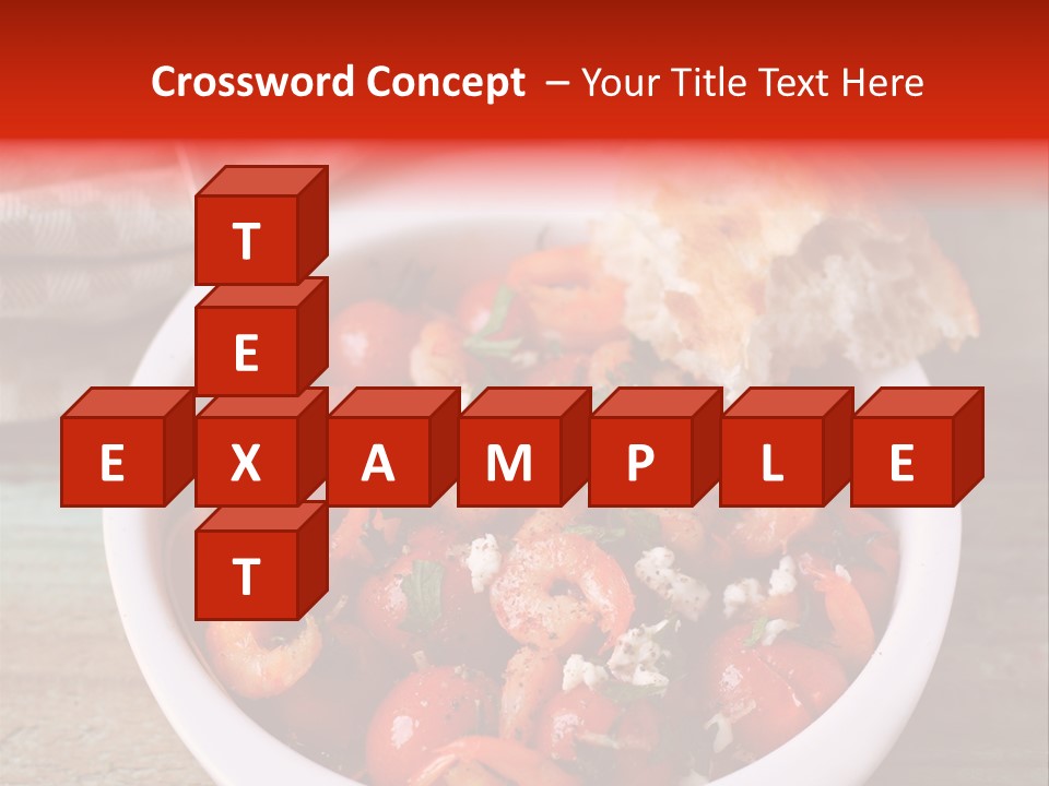Vegetarian Healthy Red PowerPoint Template