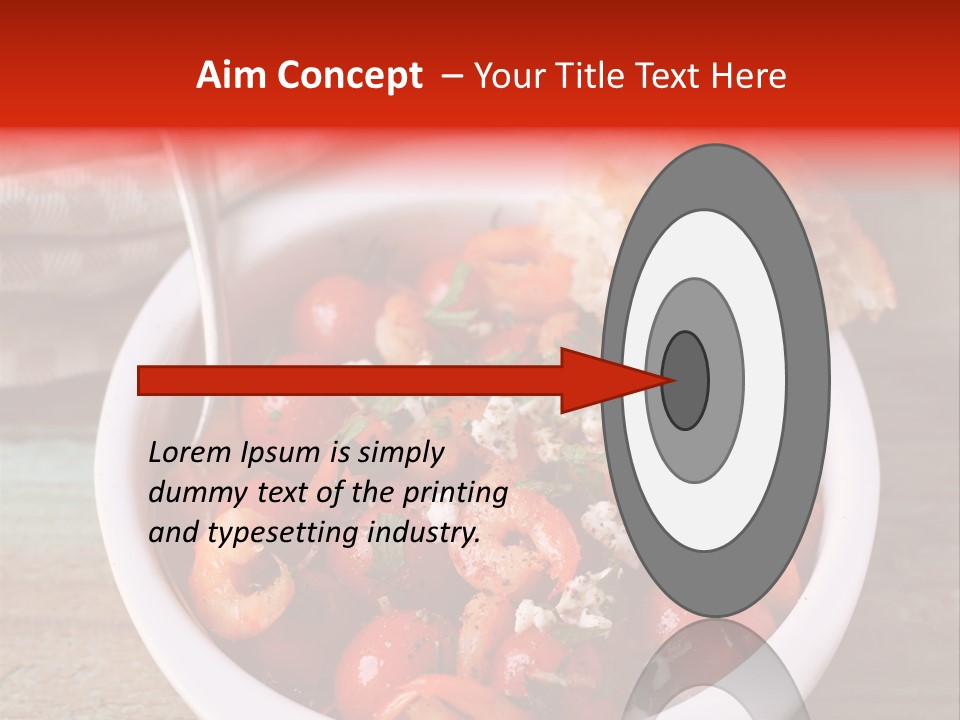 Vegetarian Healthy Red PowerPoint Template
