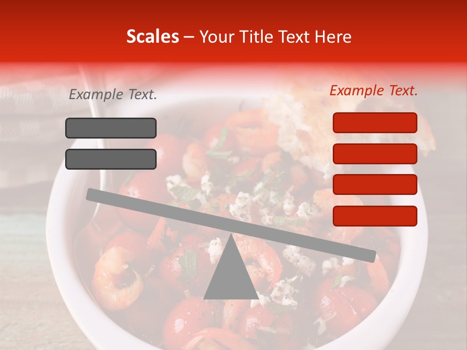 Vegetarian Healthy Red PowerPoint Template