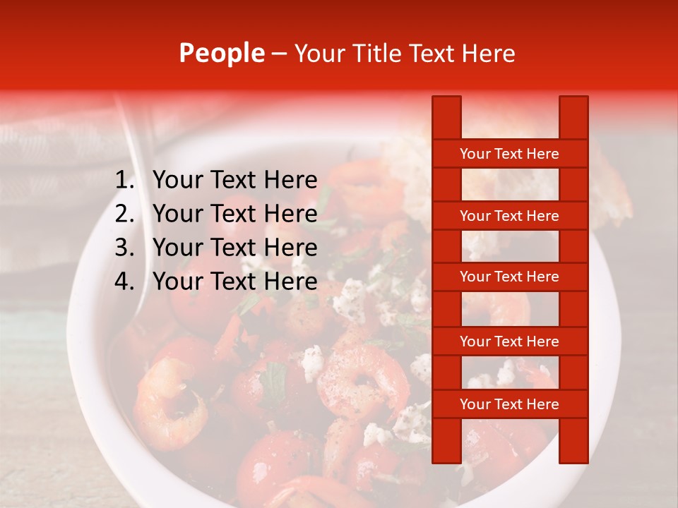 Vegetarian Healthy Red PowerPoint Template