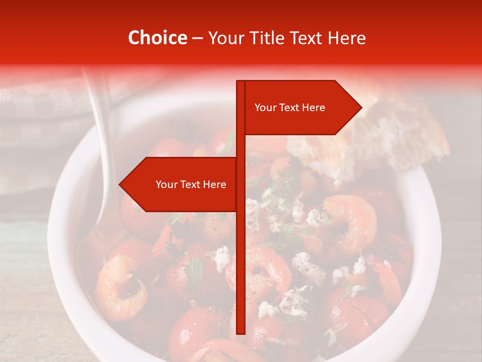 Vegetarian Healthy Red PowerPoint Template
