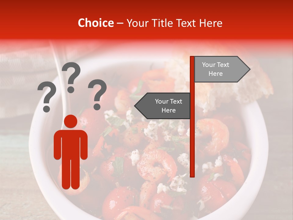 Vegetarian Healthy Red PowerPoint Template