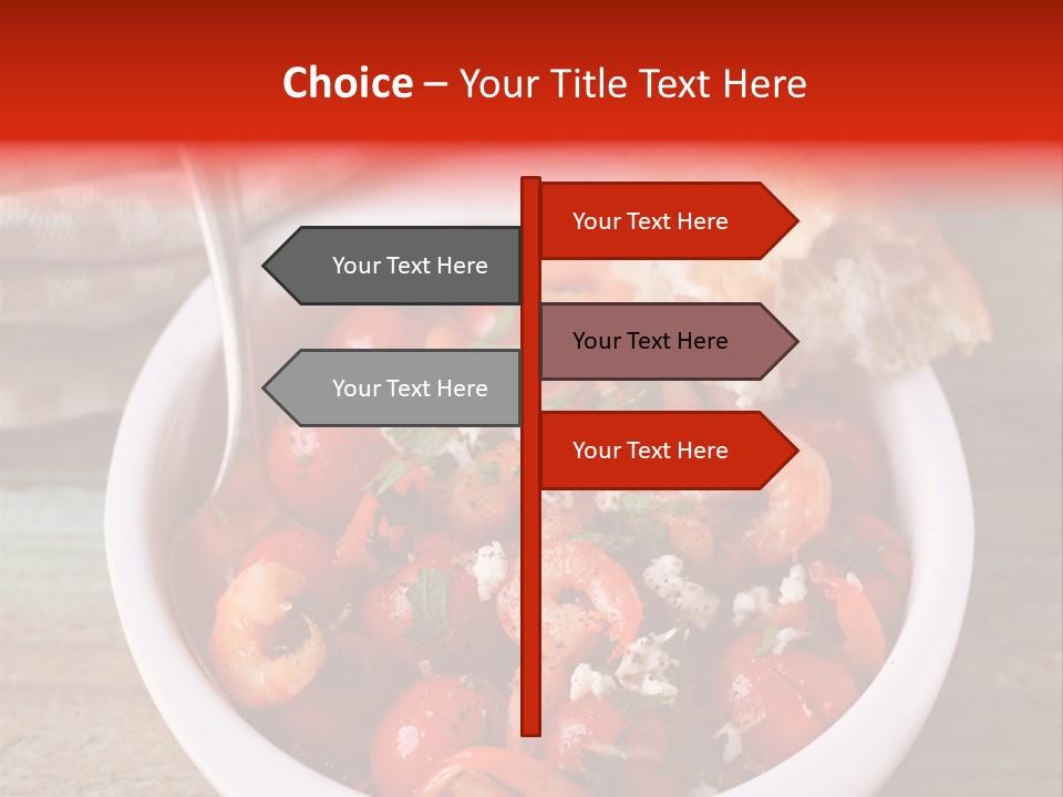 Vegetarian Healthy Red PowerPoint Template