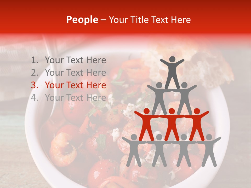 Vegetarian Healthy Red PowerPoint Template