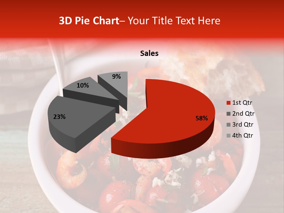 Vegetarian Healthy Red PowerPoint Template