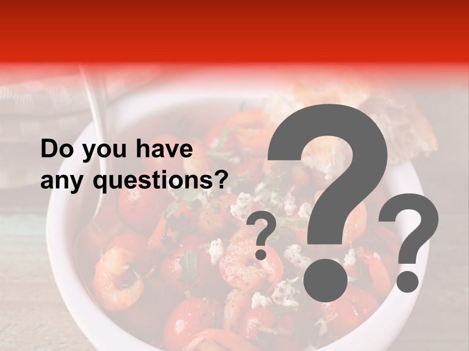 Vegetarian Healthy Red PowerPoint Template