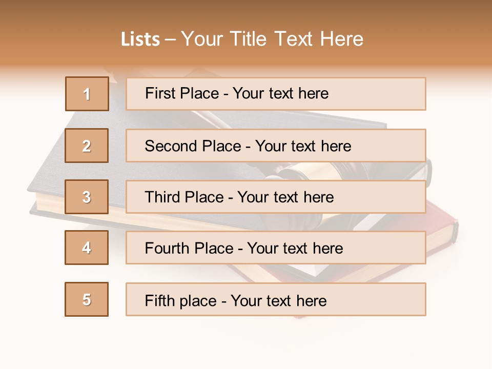 Book Vintage Justice PowerPoint Template