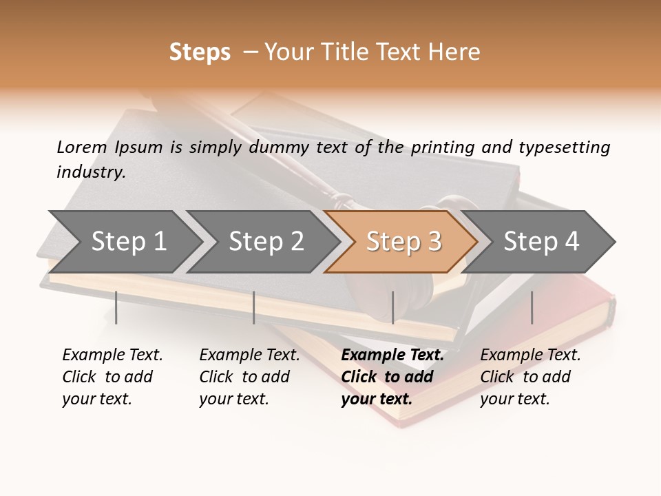 Book Vintage Justice PowerPoint Template