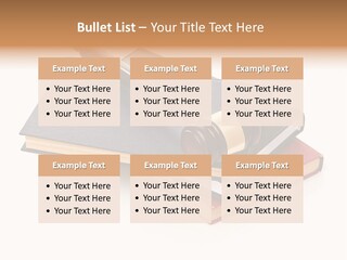 Book Vintage Justice PowerPoint Template